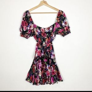 Alice + Olivia Floral Mini Dress